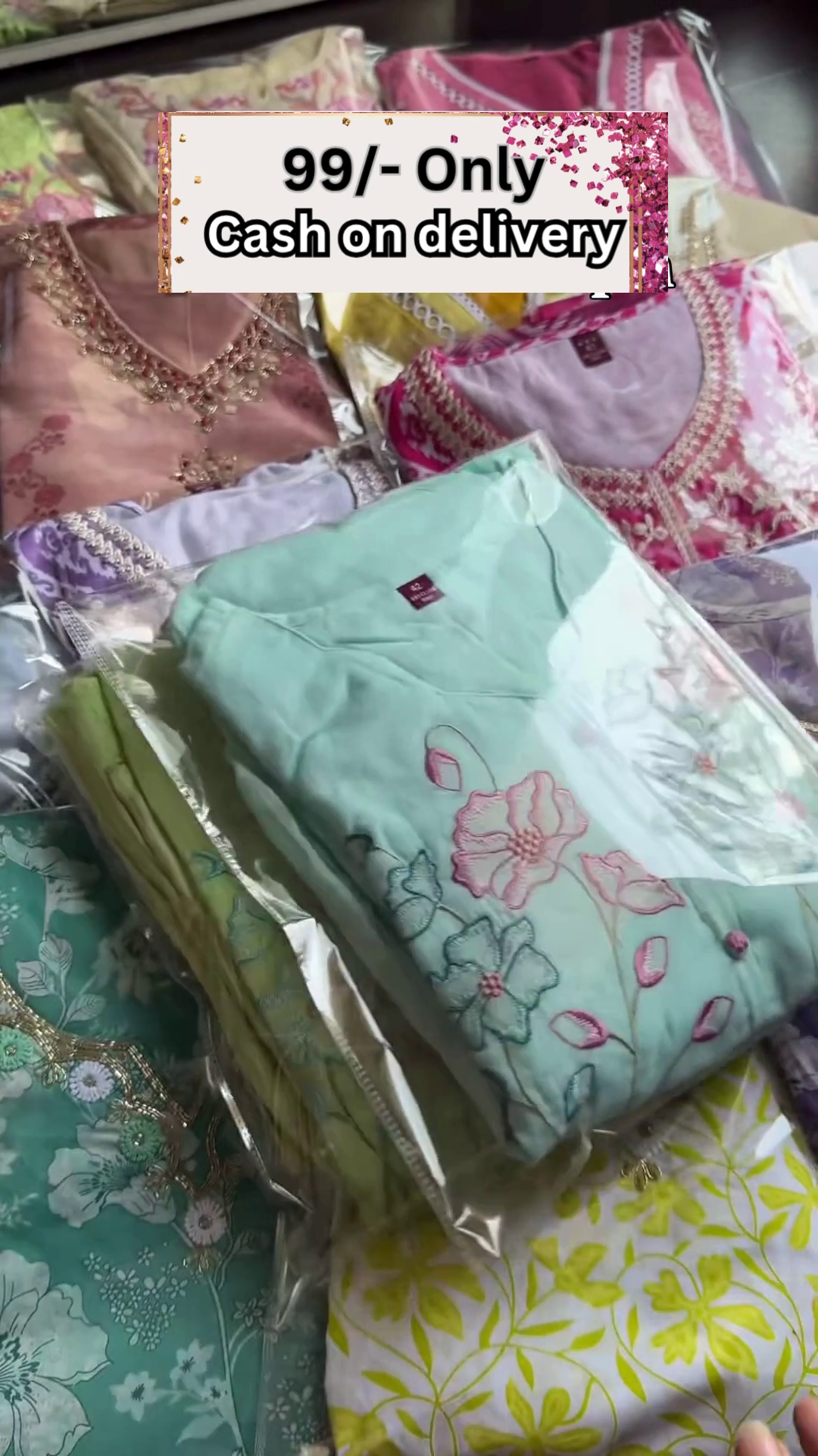 rendy Mirror Work Kurta with Tassel Details - Image 6