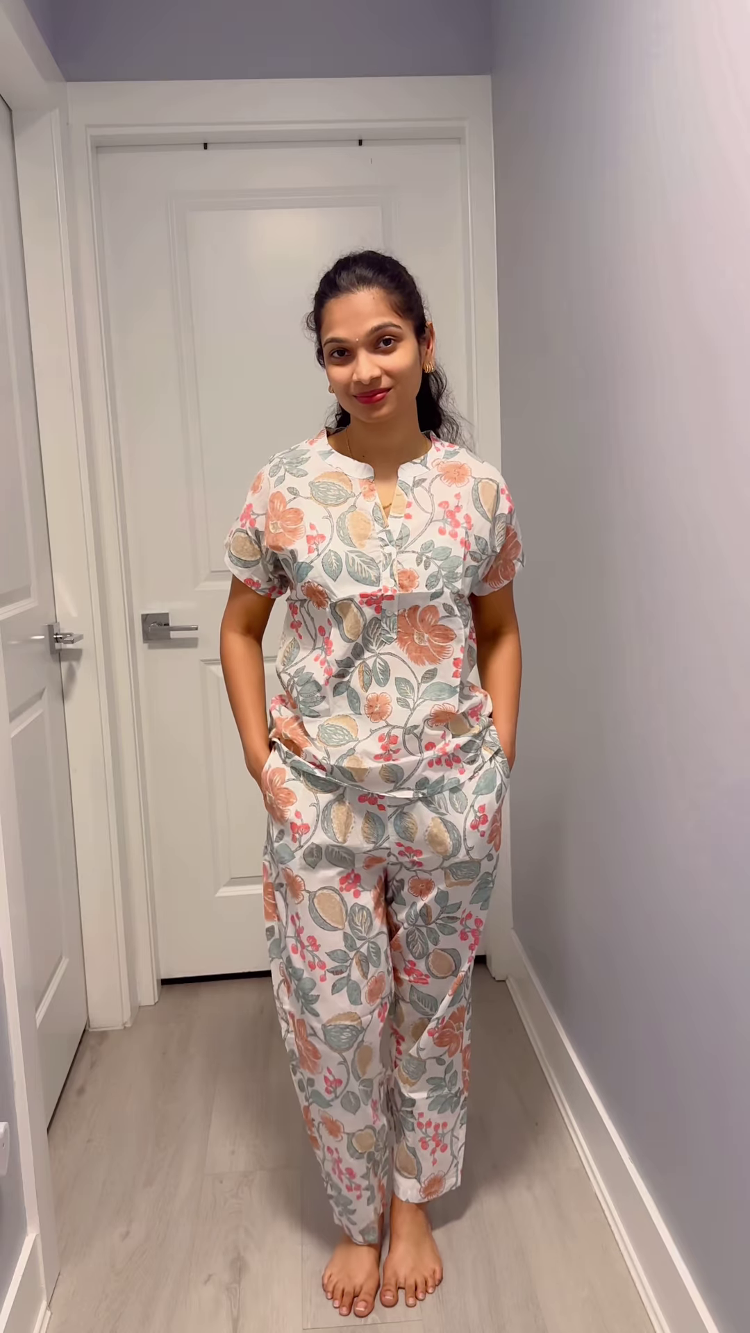 Floral Cotton Co-Ord Set – Relaxed Elegance