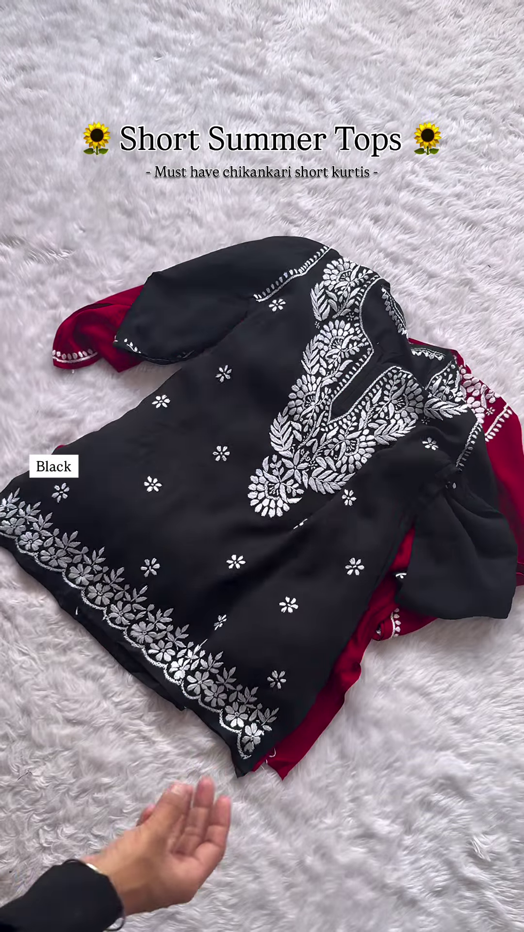 Chikankari Short Kurti – Breezy Summer Elegance - Image 9