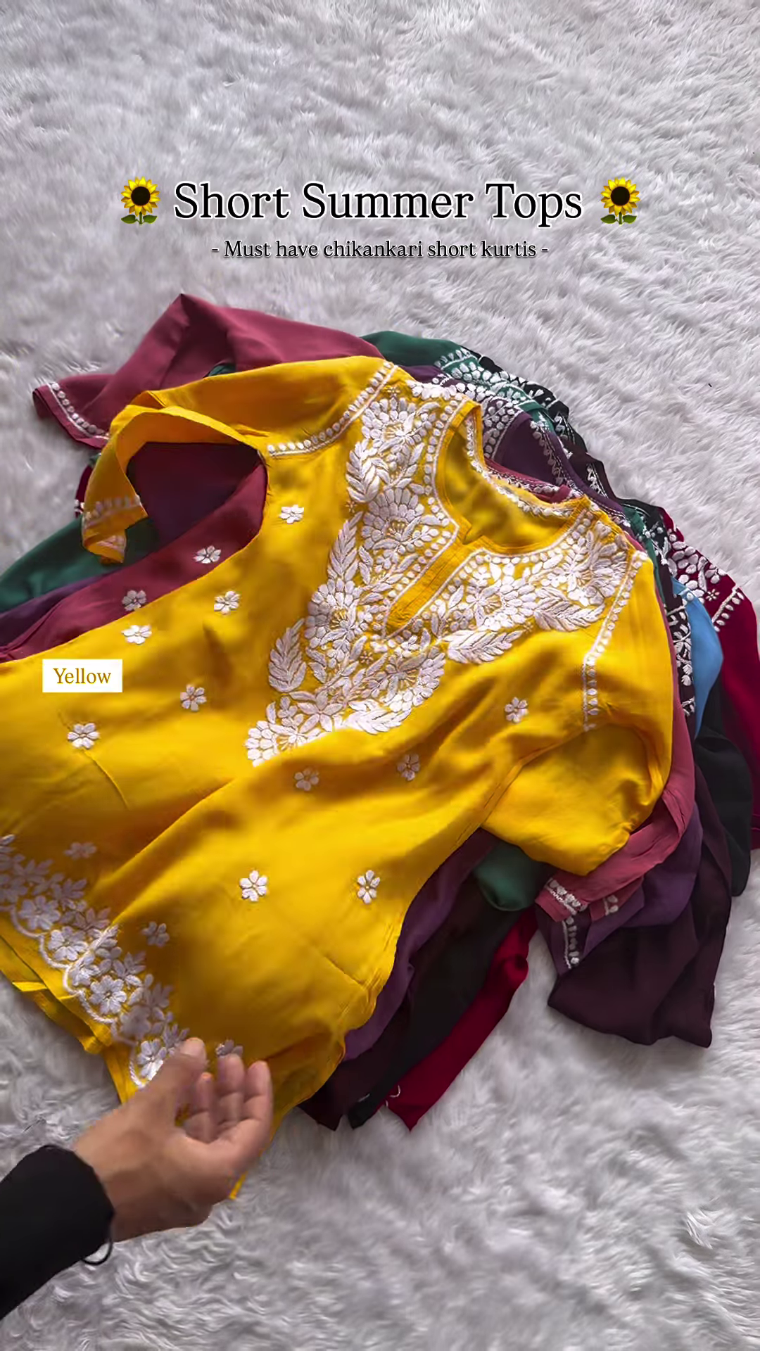 Chikankari Short Kurti – Breezy Summer Elegance - Image 3