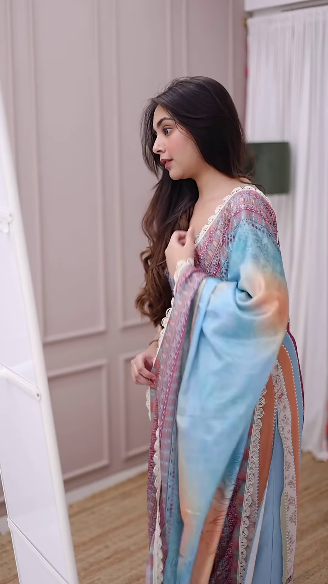 Pastel Elegance Printed Suit – A Timeless Statement - Image 3