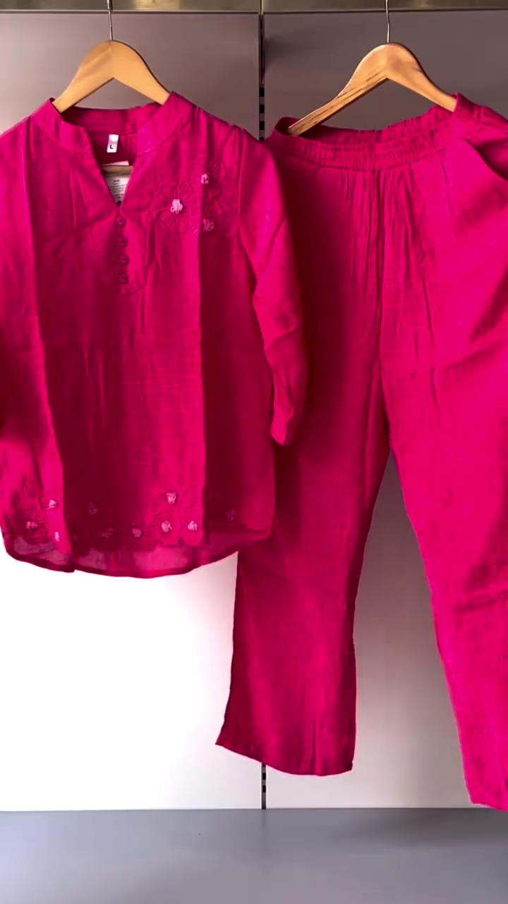 Chic Lime Green Embroidered Co-ord Set – Effortless Elegance with a Modern Twist - Image 2