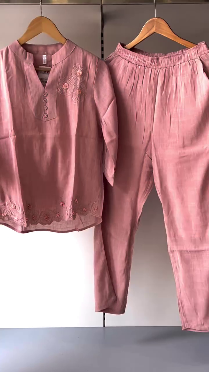 Chic Lime Green Embroidered Co-ord Set – Effortless Elegance with a Modern Twist - Image 4