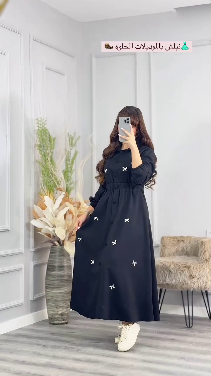 Modest Olive Green Buttoned Flared Dress – Effortless Elegance & Comfort - Image 4