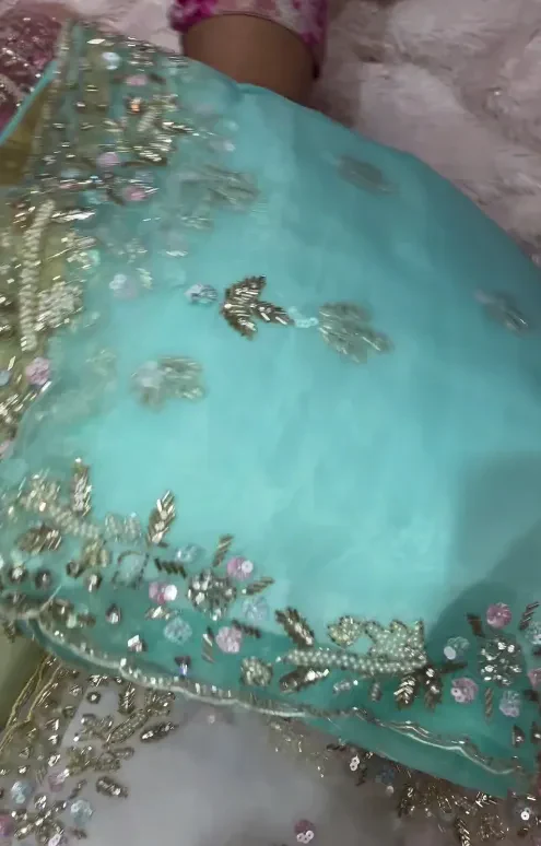 Designer Party Wear Ready to Wear Saree - Image 5