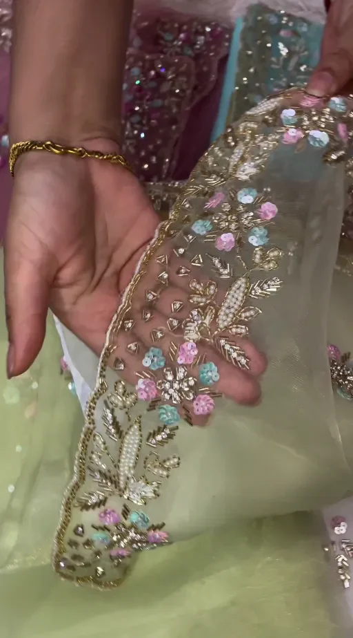 Designer Party Wear Ready to Wear Saree - Image 2