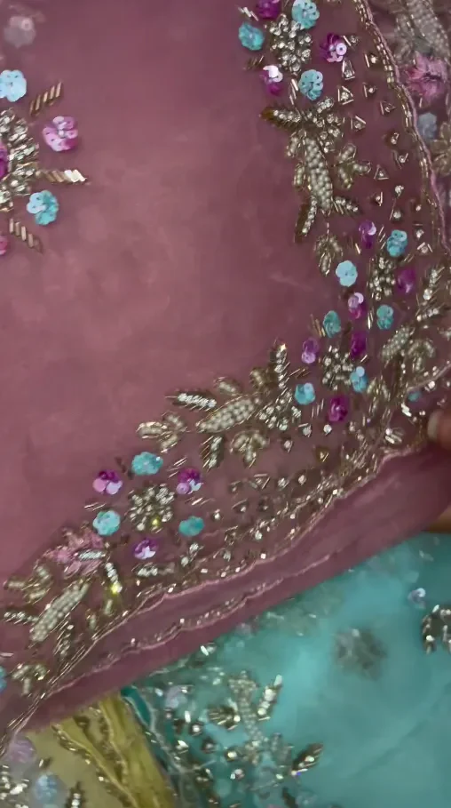 Designer Party Wear Ready to Wear Saree - Image 3