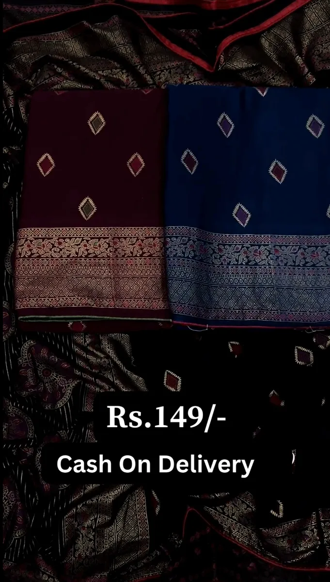 Golden Elegance: Look Mesmerizing in This Shimmering Saree – A Perfect Blend of Luxury and Glamour - Image 2